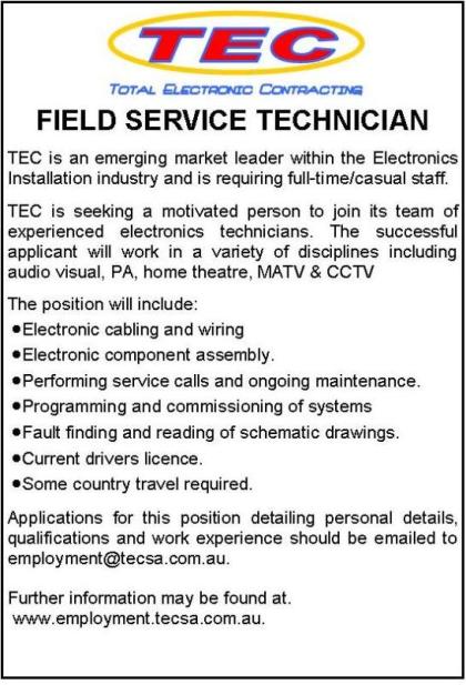 Feild Service Technitian